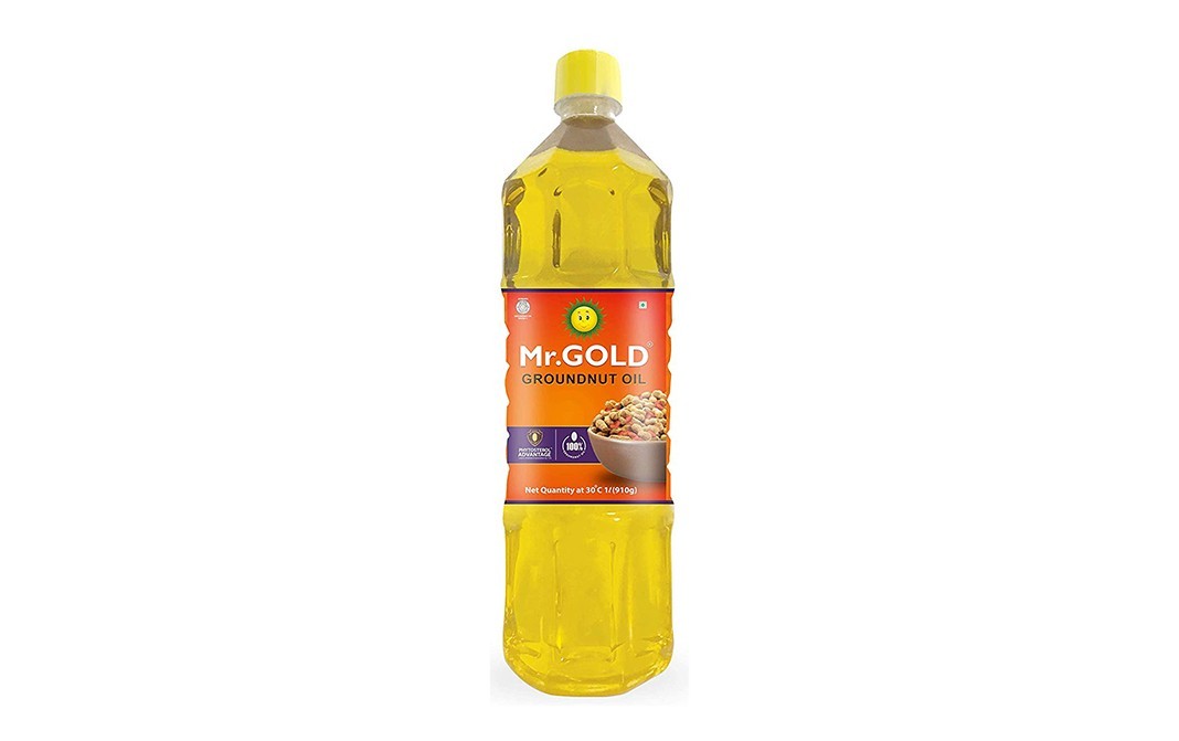 Mr. Gold Groundnut Oil    Plastic Bottle  1 litre